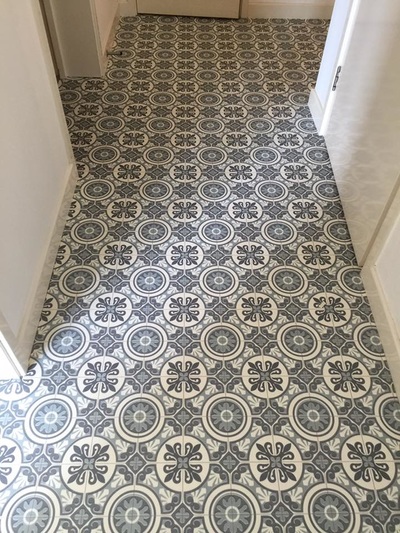 retro pattern flooring